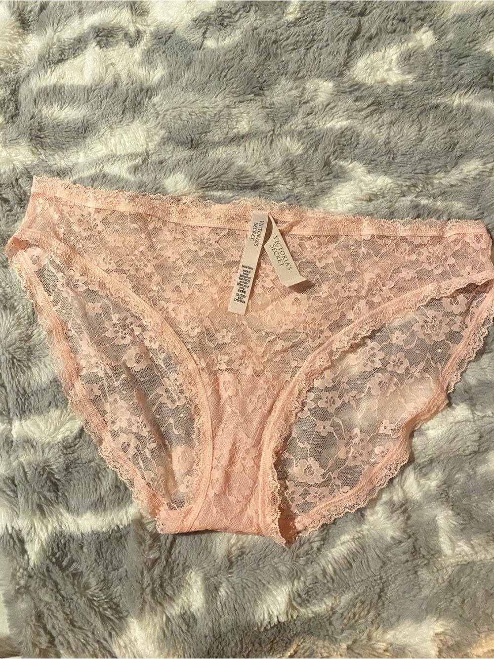 Victoria's Secret Lace Bikini Panty - Light Pink